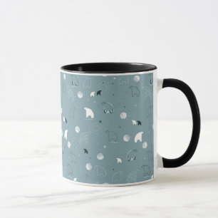 Taza modelo que exhibe un polar lindo
