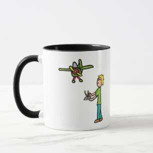 Taza Modelo RC Avión Volando