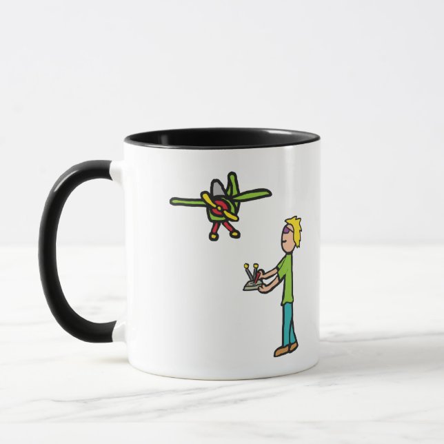 Taza Modelo RC Avión Volando (Izquierda)