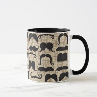 Taza Modelo retro de Stache del bigote del bigote