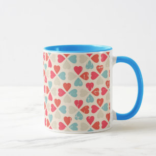 Taza Modelo retro del el día de San Valentín