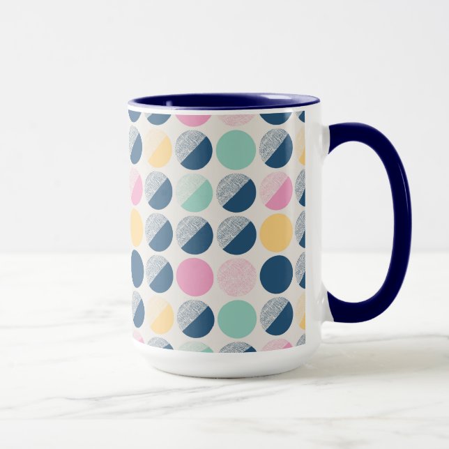 Taza Modelo retro del semicírculo (Derecha)