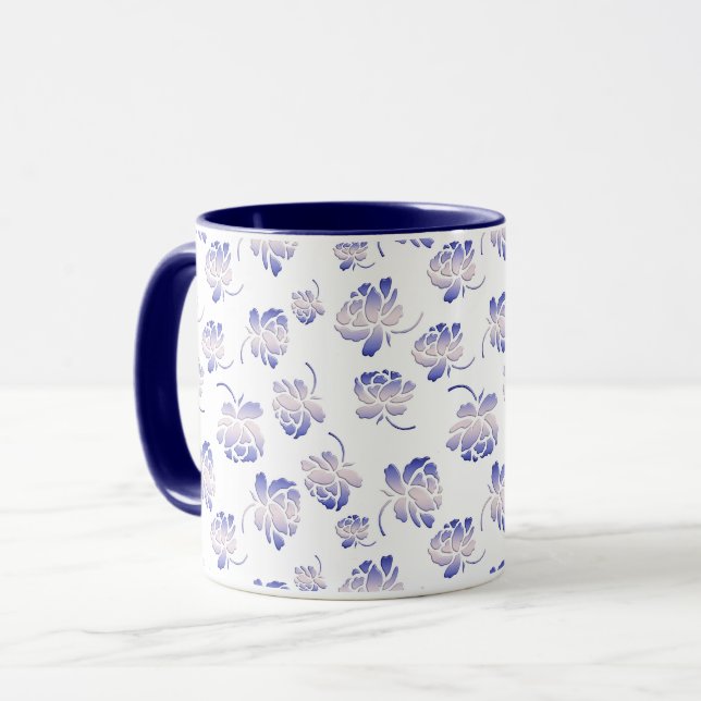 Taza Modelo retro floral (Anverso izquierdo)