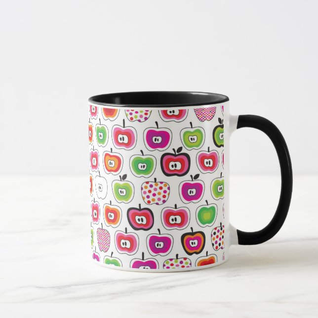 Taza Modelo retro lindo de la manzana (Derecha)