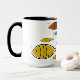 Taza Modelo retro moderno de la natación de los