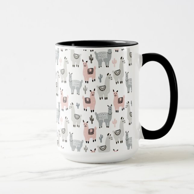 Taza Modelo sonriente de las llamas (Derecha)