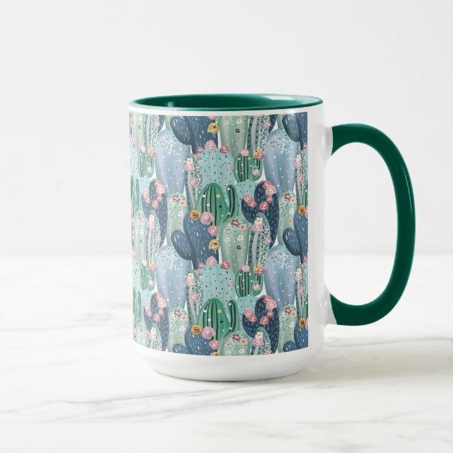 Taza Modelo suave del cactus del monograma el | Patel (Derecha)