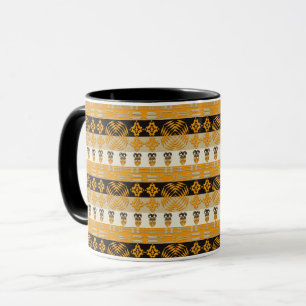 Taza Modelo tribal africano de las rayas de Etnic