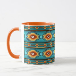Taza Modelo tribal geométrico étnico al sudoeste