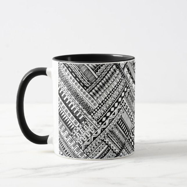 Taza Modelo tribal inspirado del arte (Izquierda)