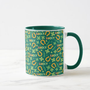 Taza Modelo verde AFORTUNADO irlandés