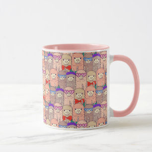 Taza Modelo vestido de moda de la llama