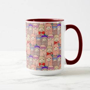 Taza Modelo vestido de moda de la llama