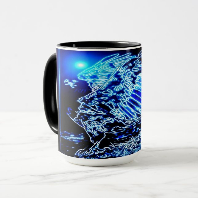 Taza Modelos para aves: Águila aumentada 01-01 (Anverso izquierdo)
