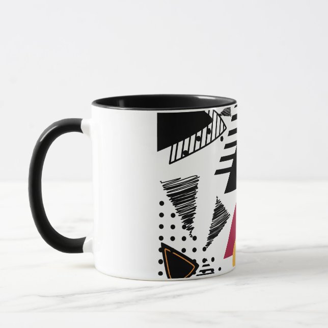 Taza Modern Abstract geometric art (Izquierda)
