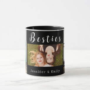 Taza Modern Besties Collage de fotos Mug