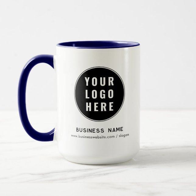 Taza Modern Business Logo Website Promotional Custom (Izquierda)