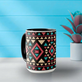 Taza Modern Geometric Southwest Style 