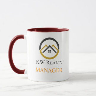 Taza Modern Real Estate white and gold custom logo