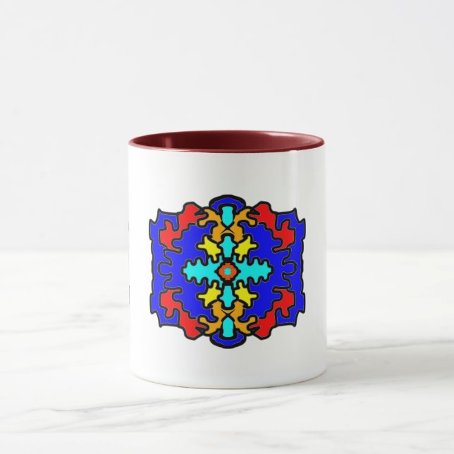 Taza Modern Tribal Cross (Centro)