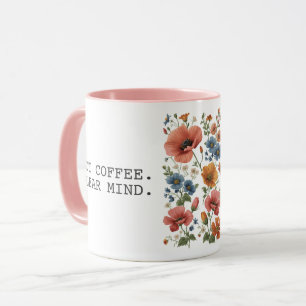 Taza Modern Typography Hot Coffee Humor