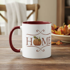 Taza Moderna casa de campo "hogar" Acogedor otoño
