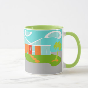 Taza Moderna casa Personalizado de mediados del siglo X