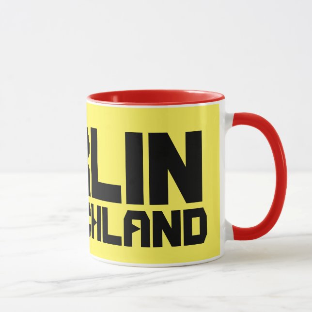 Taza moderna de Berlín Deutschland (Derecha)
