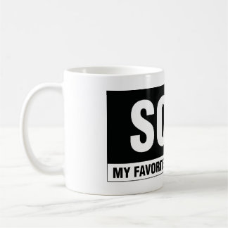 Taza moderna de la caligrafía de las propiedades