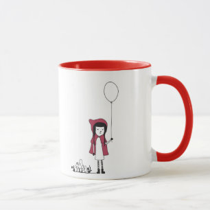 Taza moderna del niño del Caperucita Rojo