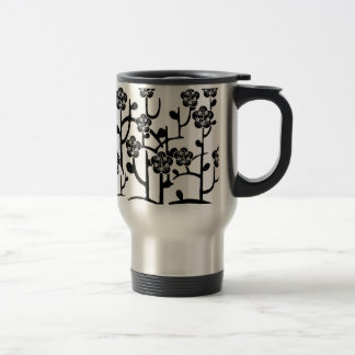 Taza moderna del viaje de las flores