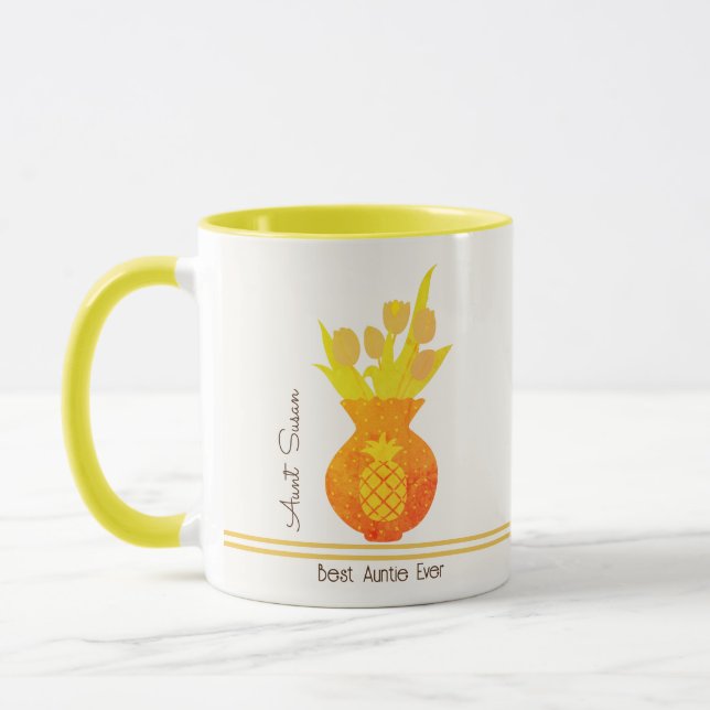 Taza Moderna Familia Única Cute La Mejor Tía De La Tía (Izquierda)