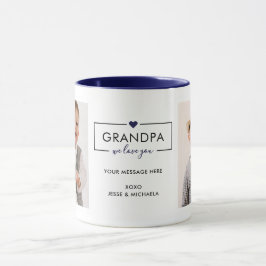 Taza Moderna I/We Love You Grandpa/Grampa/Other 2-Photo
