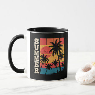 Taza Moderna Palm Tree de playa de veraneo de moda