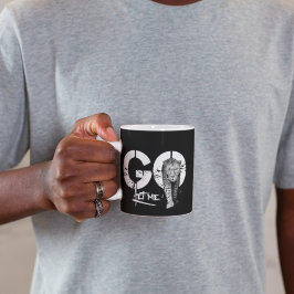 Taza Moderna y elegante, PERMÍTANME IR A Leopard Black 