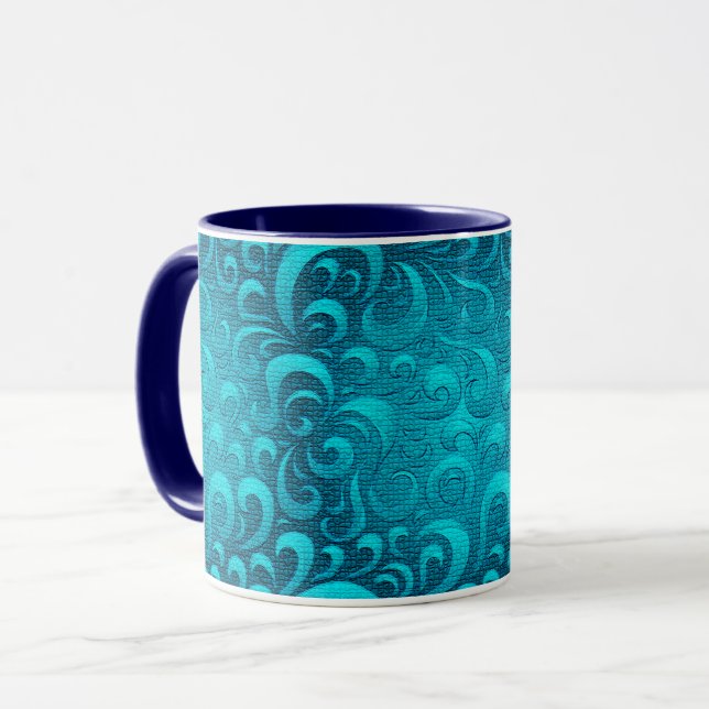 Taza Moderno Aqua Blue Trendy (Anverso izquierdo)