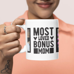 Taza Moderno Bono Más Amado Mamá Dos Fotografía