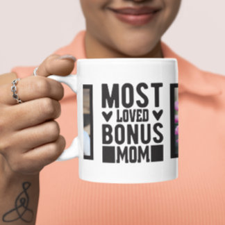 Taza Moderno Bono Más Amado Mamá Dos Fotografía