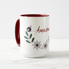 Taza Moderno Chic Increíble Floral 