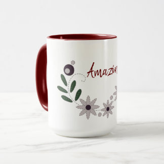 Taza Moderno Chic Increíble Floral