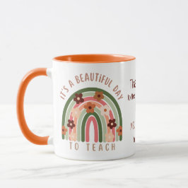 Taza Moderno color de agua arco iris Profesor personali