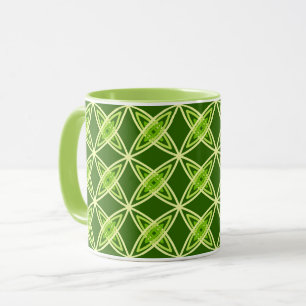 Taza Moderno de mediados de siglo Impresión Atómica - V