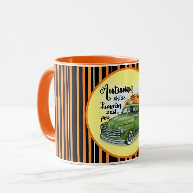Taza Moderno Día de Acción de Gracias Hermosa Colección (Anverso izquierdo)