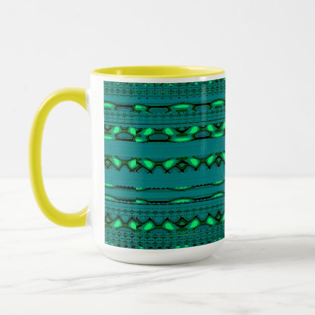 Taza Moderno Geométrico Pastel Vintage  (Izquierda)