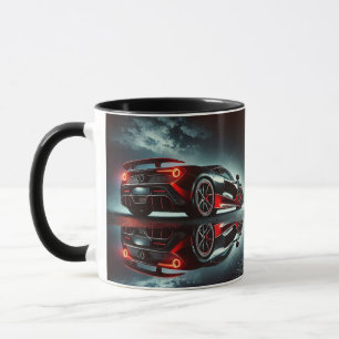 Taza Moderno Ilustracion automovilístico sobre tazón ne