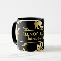 Moderno Lux Elegant Floral Damask diseño de oro ne