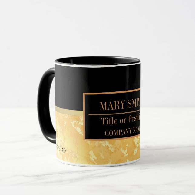 Taza Moderno Marble Business Añadir nombre (Anverso izquierdo)