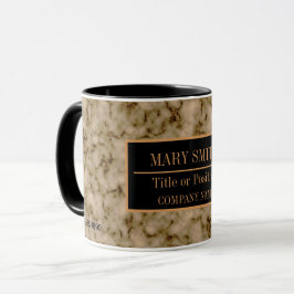 Taza Moderno Marble Business Añadir nombre