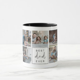 Taza Moderno mejor papá Personalizado foto café
