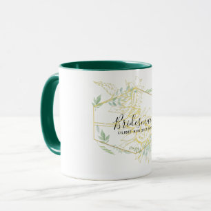 Taza Moderno Sunflowers Greenery Sage Gold Boda